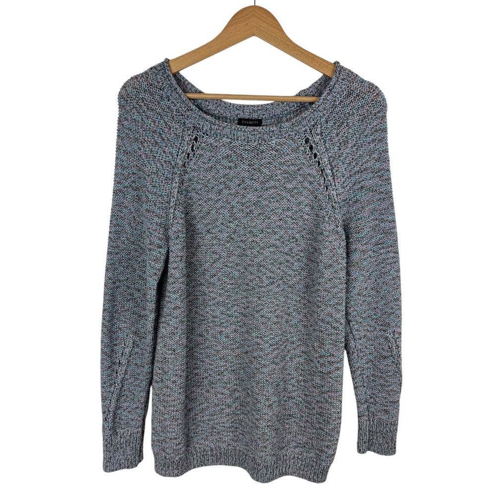 Talbots Multicolor Crew Neck Sweater